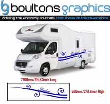 XL MOTORHOME STRIPES -Camper Van Sticker Kit Horsebox Caravan Decals Freedom SW1