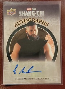 Upper Deck Marvel Shang-Chi Autograph Card Of - Florian Munteanu # A8