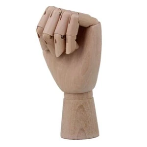 8Inch Wooden Hand Model Left Hand Art Mannequin Figure Ornament - Picture 1 of 8