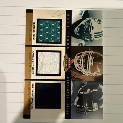 2003 Fleer Mystique Rare Finds Triple Jersey # 112/150 Tomlinson Williams Holmes - Image 1 of 4