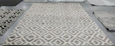 IVORY / MAUVE 10' X 14' Stained Rug, Reduced Price 1172711881 AMS105A-10 - Image 1 of 4