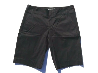 DAISY FUENTES Size 6 Black Bermuda Shorts - Image 1 of 4