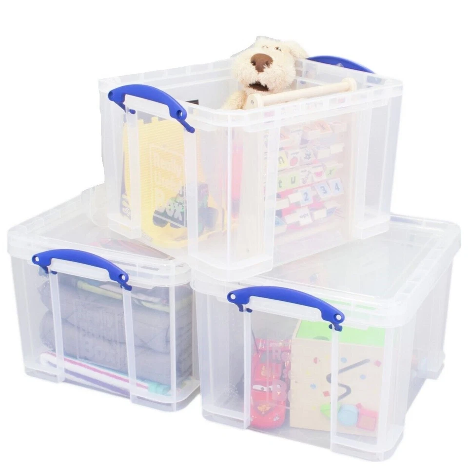 Really Useful Box Aufbewahrungsbox, 35L - 3er-Set (335CCB)