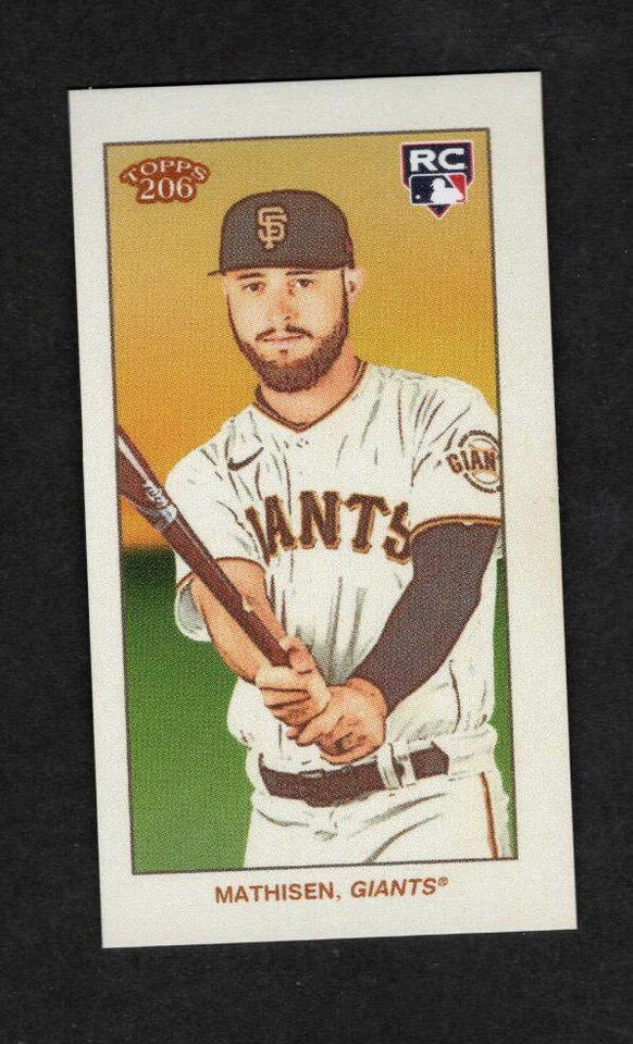 WYATT MATHISEN 2021 TOPPS 206 WAVE 10 ROOKIE CARD SAN FRANCISCO GIANTS - Image 1 of 1