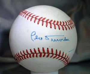 Leo Durocher Jsa Certed National League Autograph Baseball Authentic Signed - Picture 1 of 1