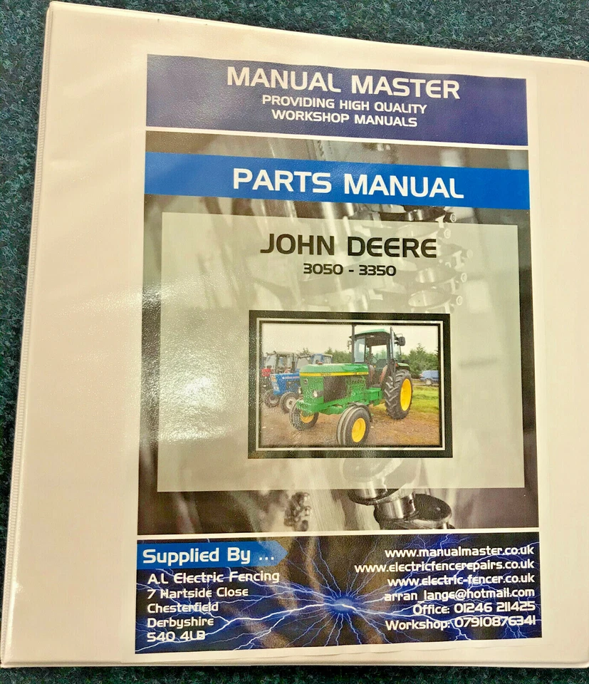 John Deere 3050 - 3350 - PARTS BOOK - PARTS MANUAL - FREE NEXT DAY DELIVERY - Image 1 of 1