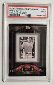 2009 Topps Update Babe Ruth Legends of the Game Stamp Collection #/90 PSA🔥MINT - Picture 1 of 7