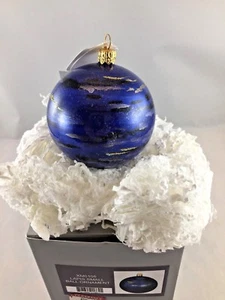 Olivia Riegel Lapis Blue Small Ball Ornament NIB XM0105 - Picture 1 of 4
