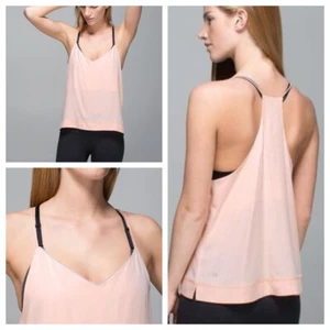 Camiseta sin mangas Lululemon 8, WAKE & FLOW rubor rosa nuevo sin etiquetas - Imagen 1 de 22