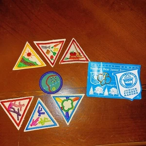 Lote de prendedores y parches brownie vintage Girl Scout - Imagen 1 de 6