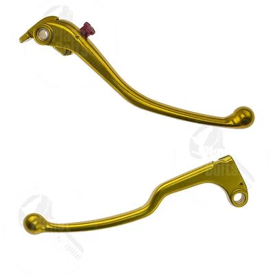 Gold Brake & Clutch Hand Levers For Yamaha YZF R6 05-14 R1 Control Hand - Image 1 of 4