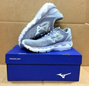 Mizuno Women's Horizon 5 Silver Filigree/Barley Blue Running Shoes 7BBB - Picture 1 of 7