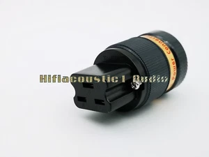 1x Female power Plug Connector AudioPhile HiFi BLA20A Red Copper 20A IEC  - Picture 1 of 6