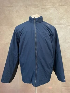 Hi-Tec Giacca Uomo Blu Navy Dri Tec Idrorepellente Tasche Full Zip Taglia L - Foto 1 di 6