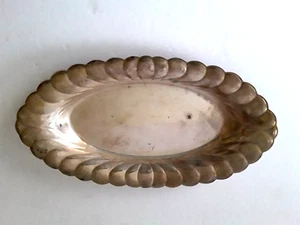 Vtg Silver Oval Serving Dish Waverly Wm Rogers 3819 Scalloped Edges - Picture 1 of 2