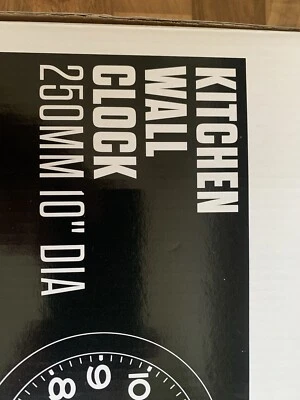 Vogue Küchenzeit Wand Analog Uhr in Weiß aus Kunststoff Quarzwerk - Bild 1 von 4