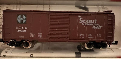 Con-Cor  N Scale 40’ STL Boxcar Scout West ATSP 30279 - Image 1 of 4
