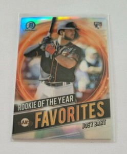 Joey Bart 2021 Bowman Chrome Rookie of the Year Favorites RC Card #RRY-JB