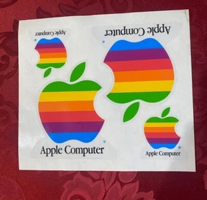 ✅ ⌘ Apple Computer Rainbow Logo Stickers - Picture 1 of 1