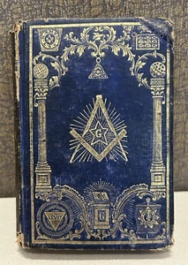 Antiguo libro de acompañamiento de bolsillo original de 1856 The Masonic Manual Robert Macoy - Imagen 1 de 16