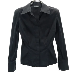 GUCCI made in Italy camicia manica lunga collo aperto 38 nero donna - Foto 1 di 10