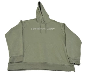 Reebok Men’s Hoodie Long sleeve Green Size XXL new without tags - Picture 1 of 10