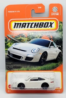 Coche de juguete blanco Matchbox Porsche 911 GT3 2024 nuevo en paquete Mattel  Foto 1 de 4