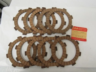 Пробковые фрикционные пластины сцепления Suzuki NOS (10 шт.) MT50 Trailhopper #21441-19001 - Изображение 1 из 2