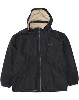 KAPPA Mens Hooded Bomber Reversible Gilet UK 40 Large Navy Blue Polyester JP01 - Image 1 of 4