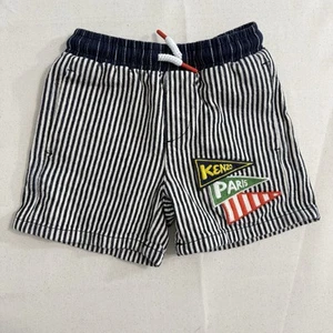 KENZO KIDS Logo Cotton Shorts for Boys Size 5A/108 Patchwork - Picture 1 of 8