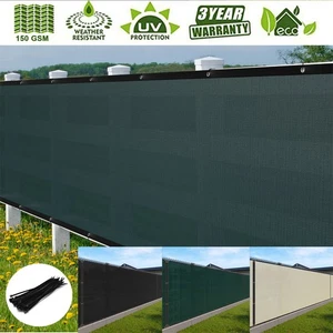 50FT Privacy Fence Screen Windscreen Garden Balcony Mesh Fabric Shade Cover US - Picture 1 of 17