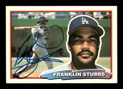1988 Topps Big  #112 Franklin Stubbs signed auto autograph  D* MZ BXCP56 - Image 1 of 2