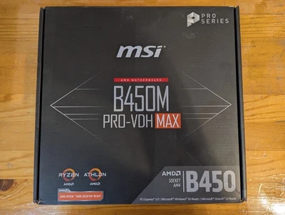 Motherboard MSI B450M PRO-VDH MAX | Socket AM4 | 1st, 2nd, 3rd Gen AMD | NUOVA ✨ - Immagine 1 di 4