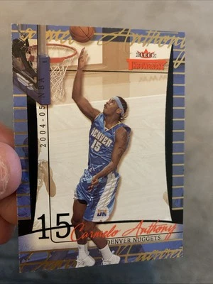CARMELO ANTHONY 2004-05 FLEER THROWBACKS GOLD 1/25 NUGGETS 2ND YEAR.  - Image 1 of 3