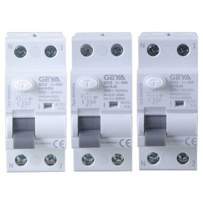 2P 40A 30/100/300mA Auto Recloser Differential Circuit Breaker Enduring - Image 1 of 4