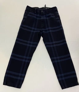 G-Star Raw Navy Cotton Loose Fit Bronson Plaid Pants Jeans Mens Size 30 X 32 - Picture 1 of 9