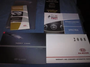 2008 KIA SPECTRA OWNERS MANUAL OWNER'S SET - Picture 1 of 1