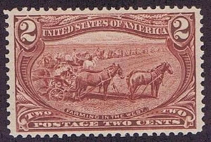 US 286 UNUSED OG MNH 2c FARMING IN THE WEST, 1898, XF - Picture 1 of 2