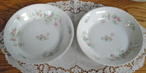 Vintage GDA France CHAS Field Haviland 7 1/2" Soup Bowls ~ Set of 2 ~ - Picture 1 of 7