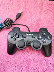Hama PC GamePad Black Force Wired PC USB Controller - Black - Picture 1 of 4