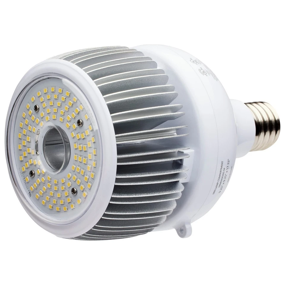 Satco S33113 LED HID Replacement 120-277V 60/80/100W =250W-300W 5000K MOGUL E39 - Image 1 of 4