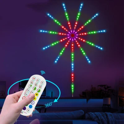 RGB IC LED Stripe Feuerwerk Lichterkette Musik Sync APP Traumfarben Leuchte USB - Bild 1 von 4