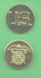 ALFILERES DE CUELLO EJÉRCITO ALISTADO EE. UU. / CUERPO DE INTENDENTE - Imagen 1 de 1