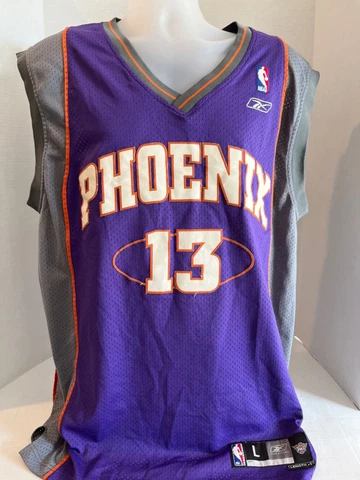 Phoenix Suns STEVE NASH VTG 2000's Reebok Sewn Jersey Size Mens Large +2 Cover