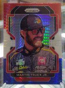 2022 Prizm Martin Truex Jr # 76 Red White And Blue Hyper Prizm