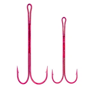 Jenzi Gummifischhaken 2/0 4/0 Jighaken Farbe Rot - Bild 1 von 1