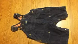 Vintage Osh Kosh B'gosh Vestbak Cord Overall rot Baby Kleinkind Größe 0/3 Monate - Bild 1 von 12