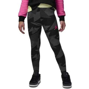 Jordan Fundamental Print Leggings Big Girls XL Black Multi Elastic Waist Pull On - Picture 1 of 15