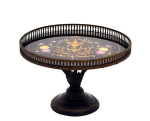 Centro de mesa frutero/soporte pedestal-13"D x 8,5"H - Imagen 1 de 4