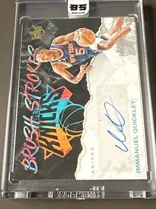 Immanuel Quickley Brush Strokers Auto 38/75 SP 2023-24 COURT KINGS #BR-QCK - Picture 1 of 3